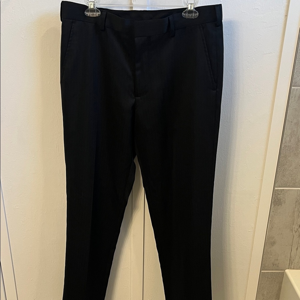 Izod Men's Dark Dress Pants 34”x 32” pinstripe